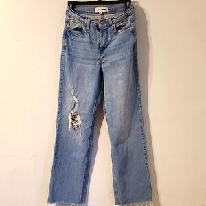 Fashion Nova Blue Straight Leg Jeans